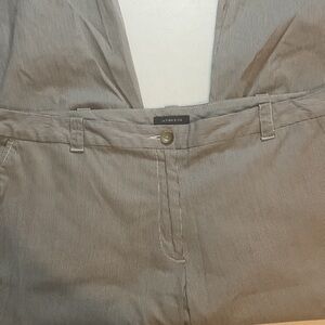Lands' End Men's Gray Pinstripe Chinos size 18